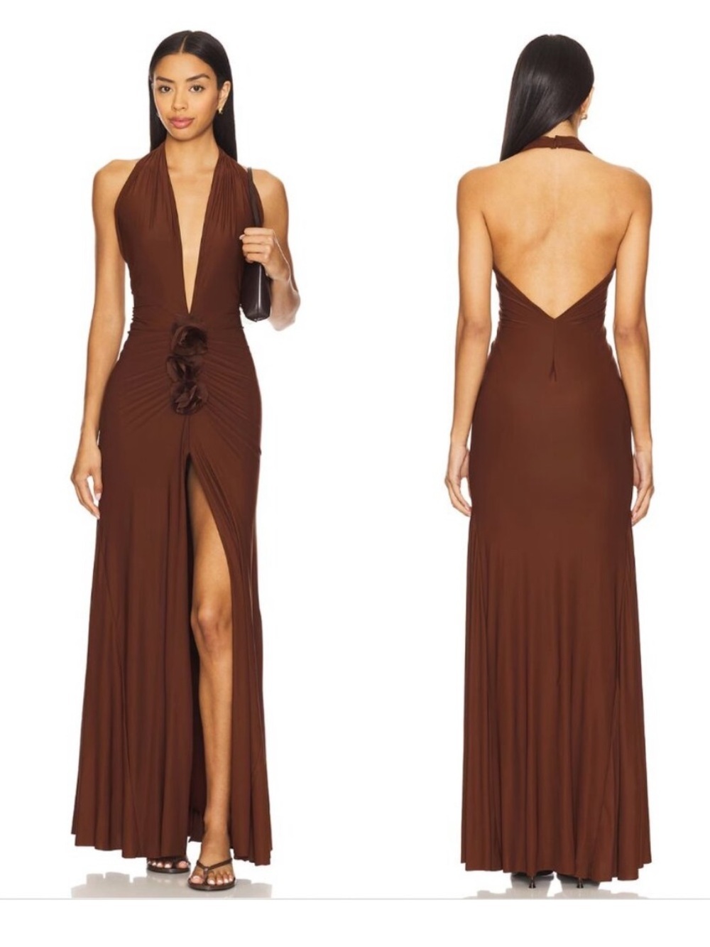Deme by Gabriella Elida Dress in Chocolate Brown